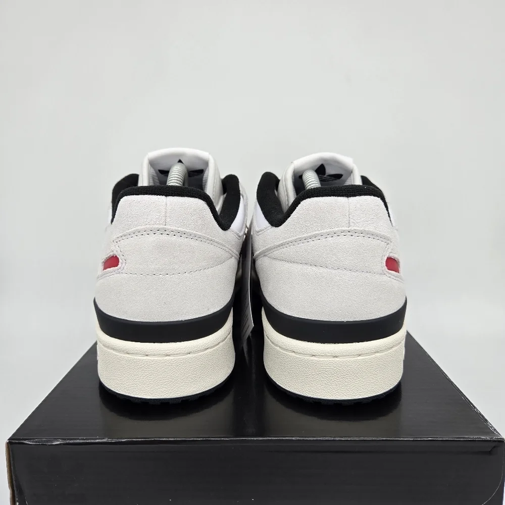 New adidas Forum 84 Low ADV Crystal White Black Scarlet Men's Shoes Size 10 - Picture 4 of 8